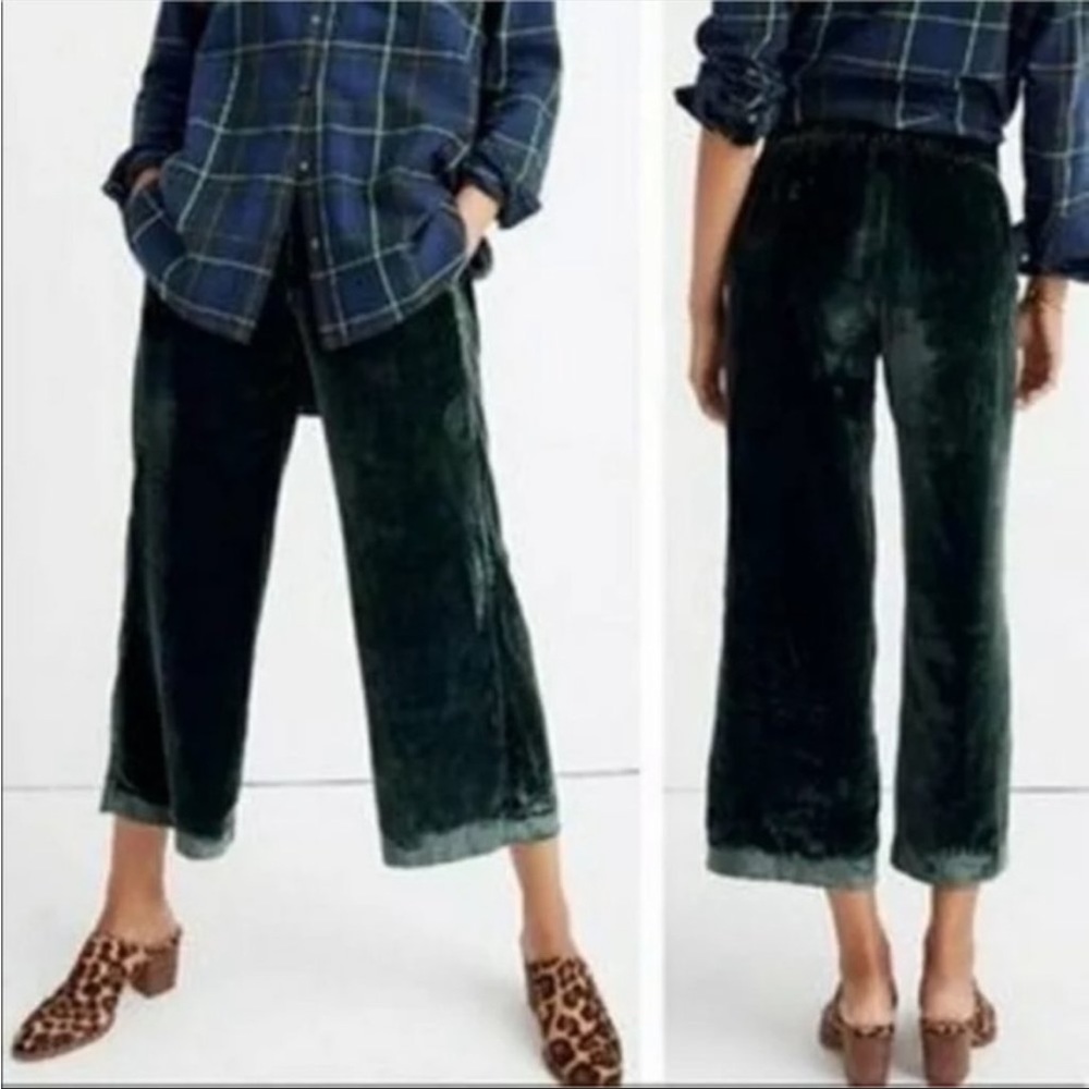 MADEWELL Velvet Huston Pull On Crop Pants Size XS